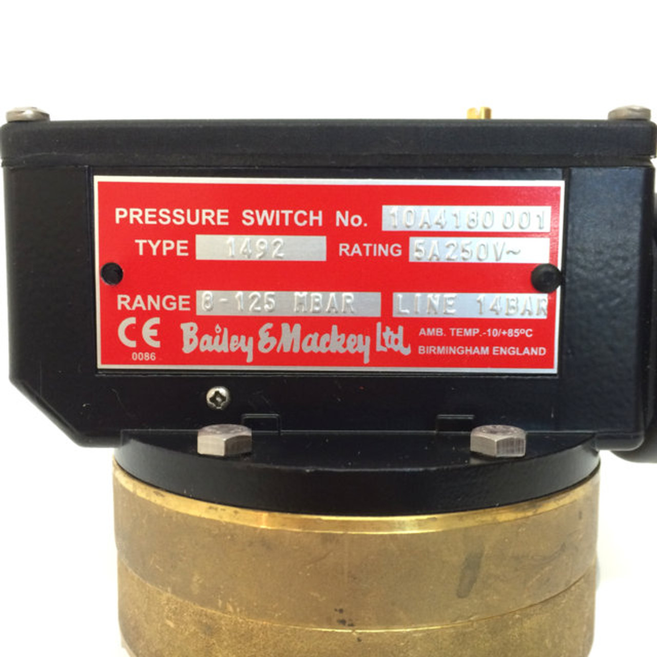 Pressure Switch 1492 Bailey & Mackey 1492 Axxa Motors & Motor Control