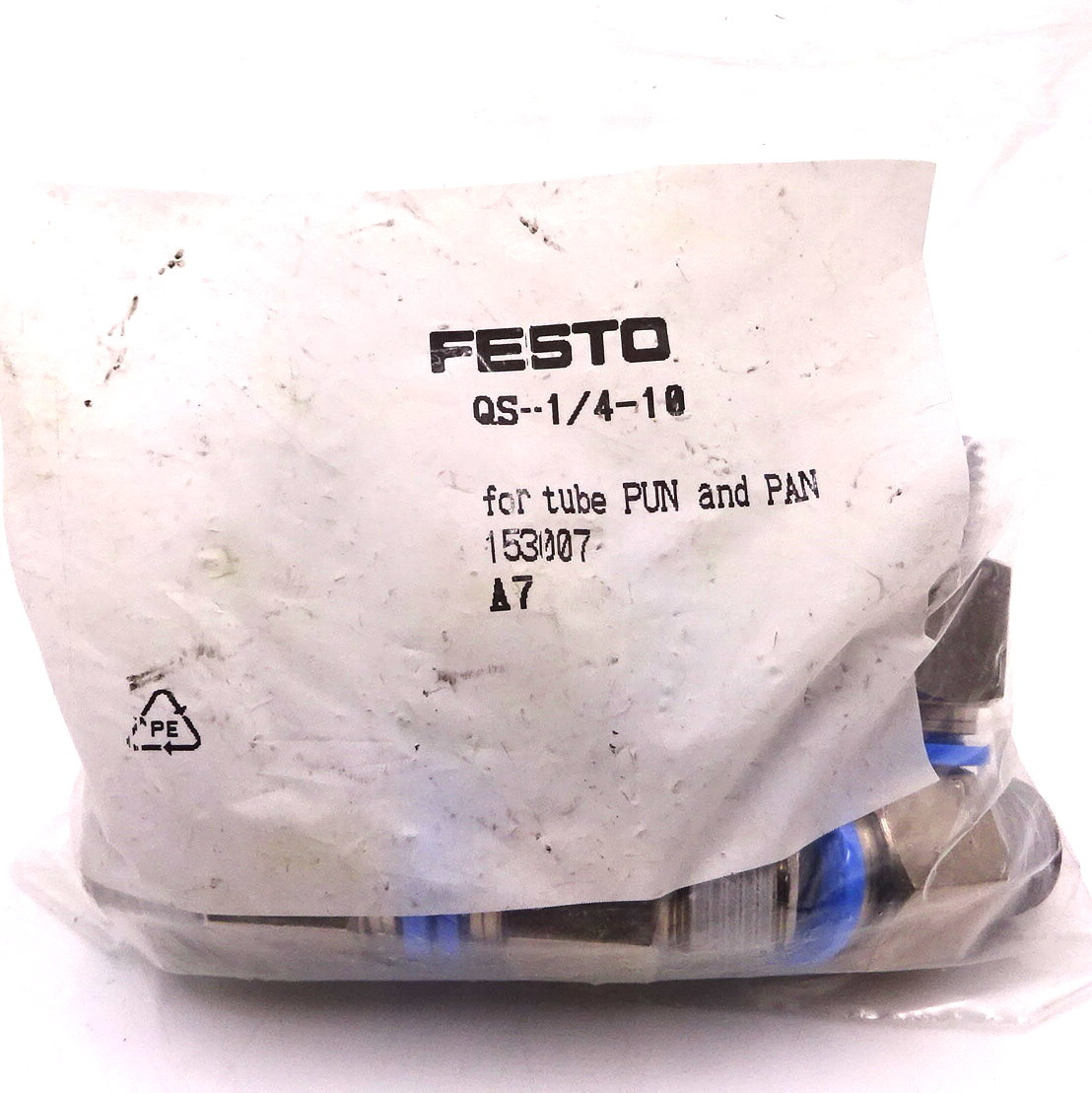 Push-In Fitting QS-1/4-10 Festo *Pack of 10* - Axxa - Motor Control ...