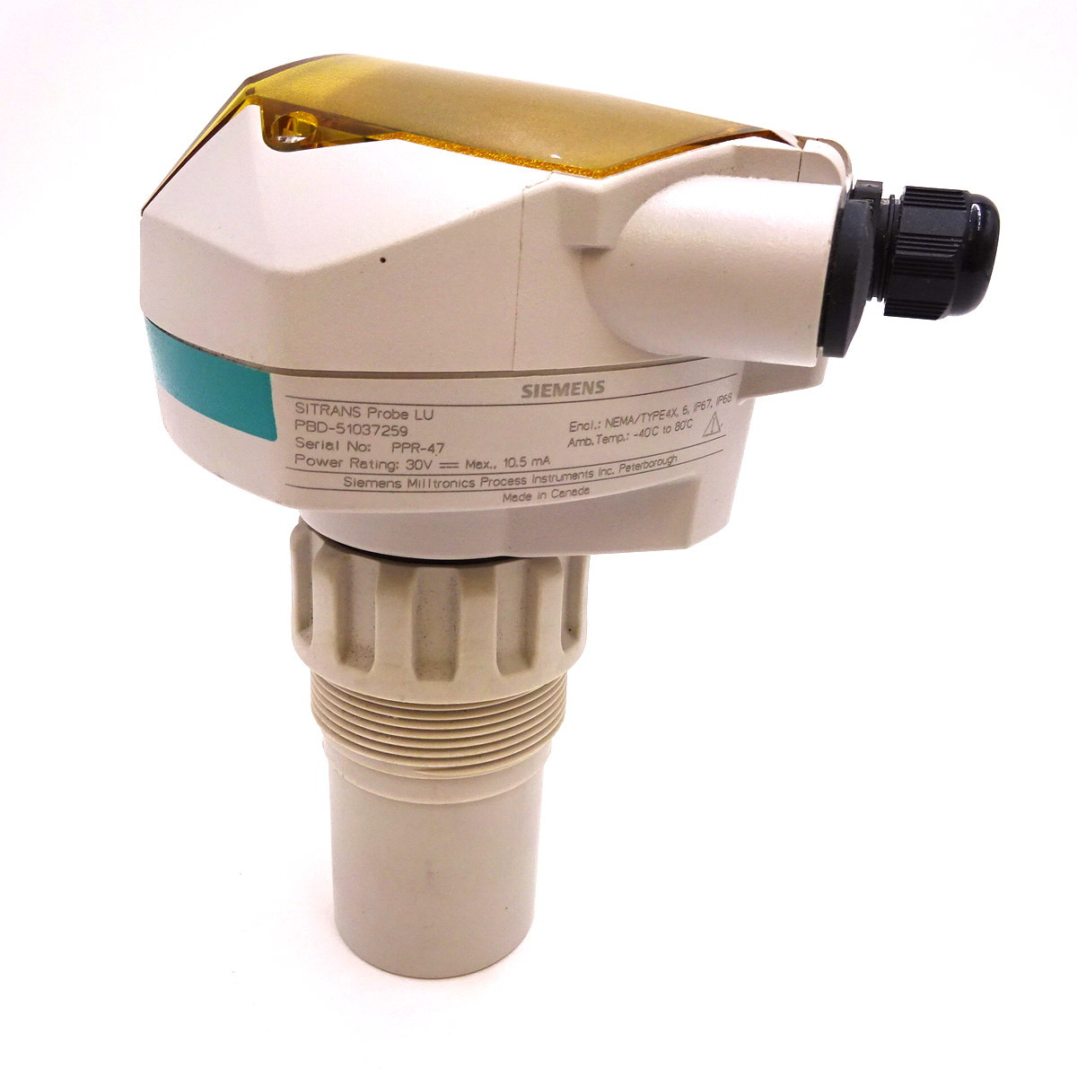 Ultrasonic Level Probe PBD-51037257 Siemens SITRANS PROBE LU ...