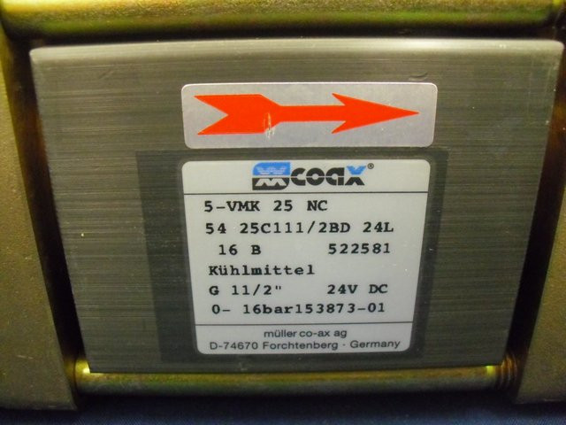 MÜLLER-COAX KOAXIALVENTIL MK 25 NC LED 1 1/4