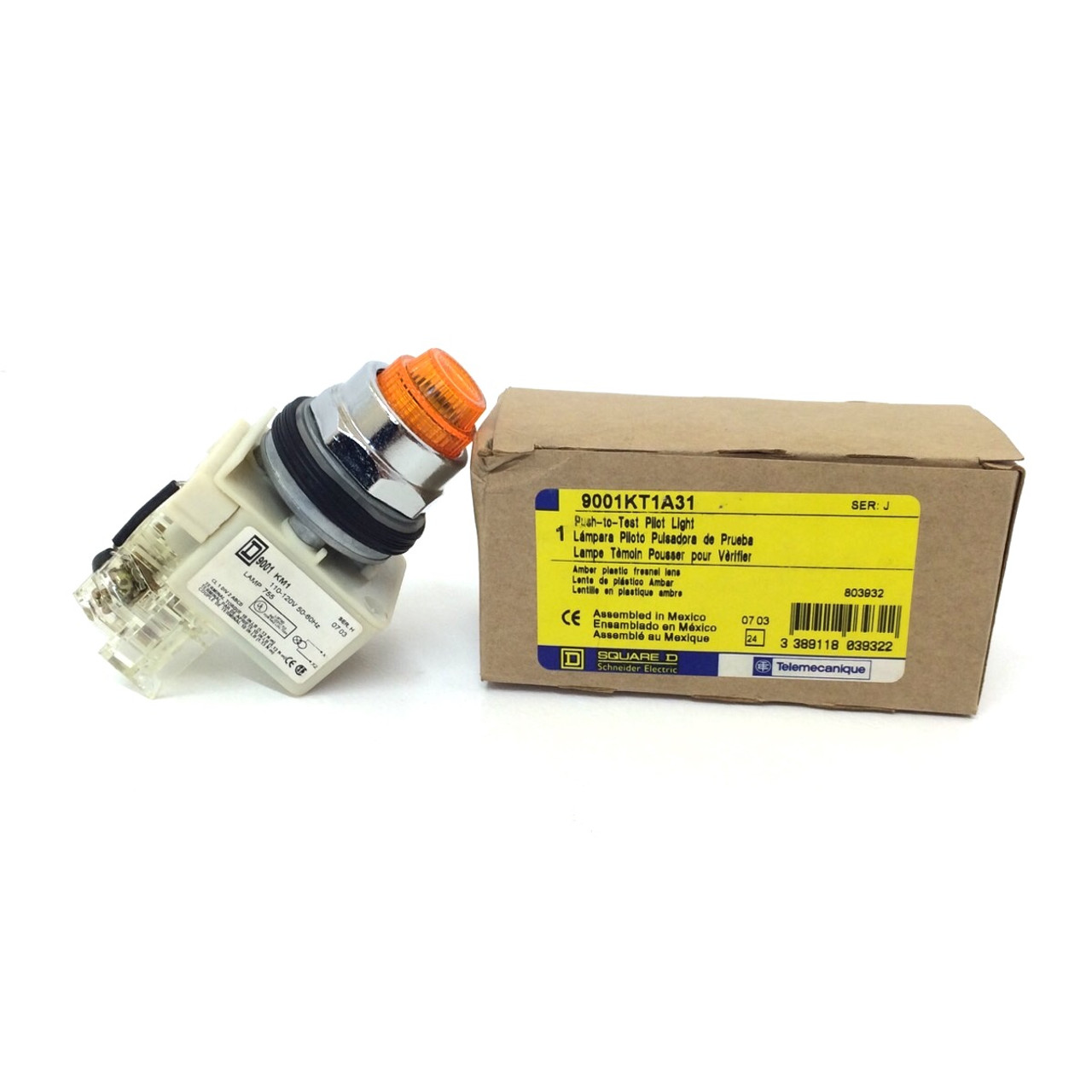 Pilot Light Square D 9001KT1A31 Axxa Motor Control & Automation