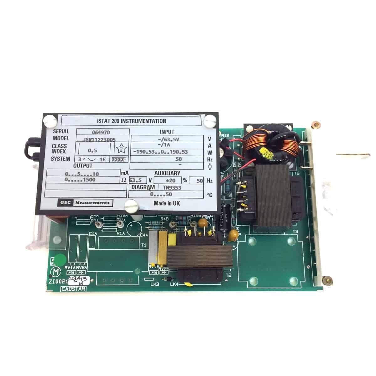 PCB Unit JSW11223005 GEC ISTAT 200 *New* - Axxa - Motor Control ...