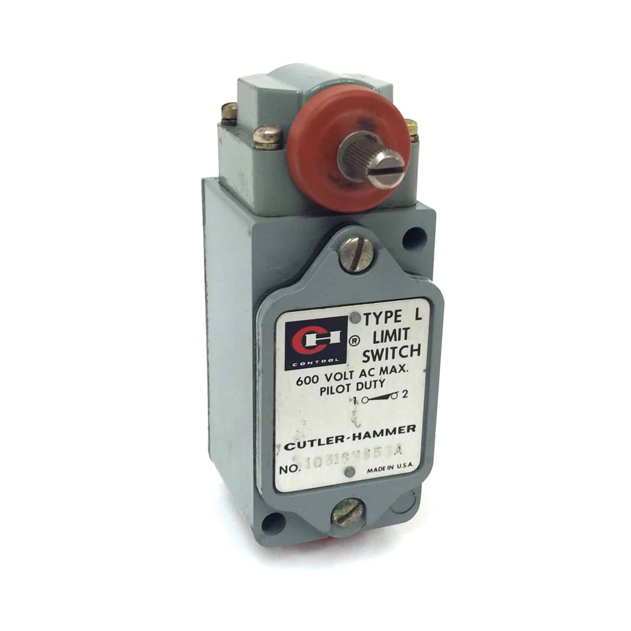 Pilot Duty Limit switch 10316H653A Cutler-Hammer TYPE-L 600VAC