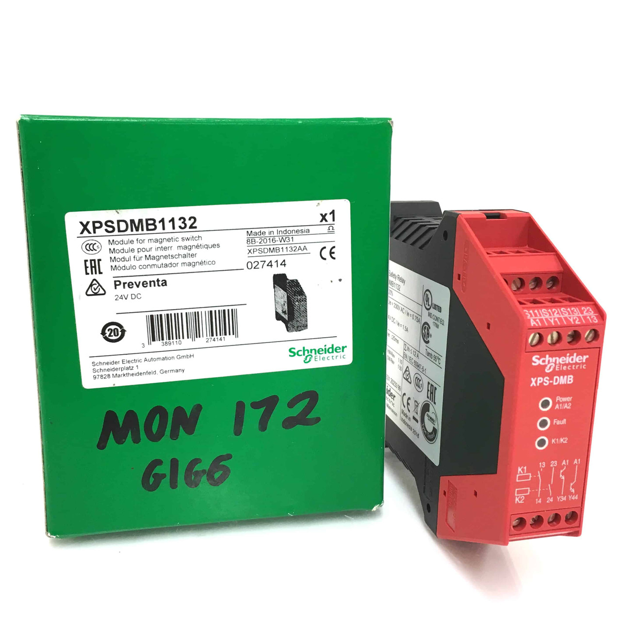 Safety Relay XPSDMB1132 Schneider 027414 XPS-DMB - Axxa - Motors