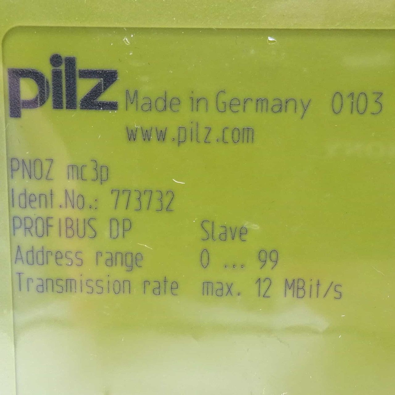 Pilz Pnoz Mc3p Profibus 2 Fieldbus Communication Slave M Bbf | Meses sin interés