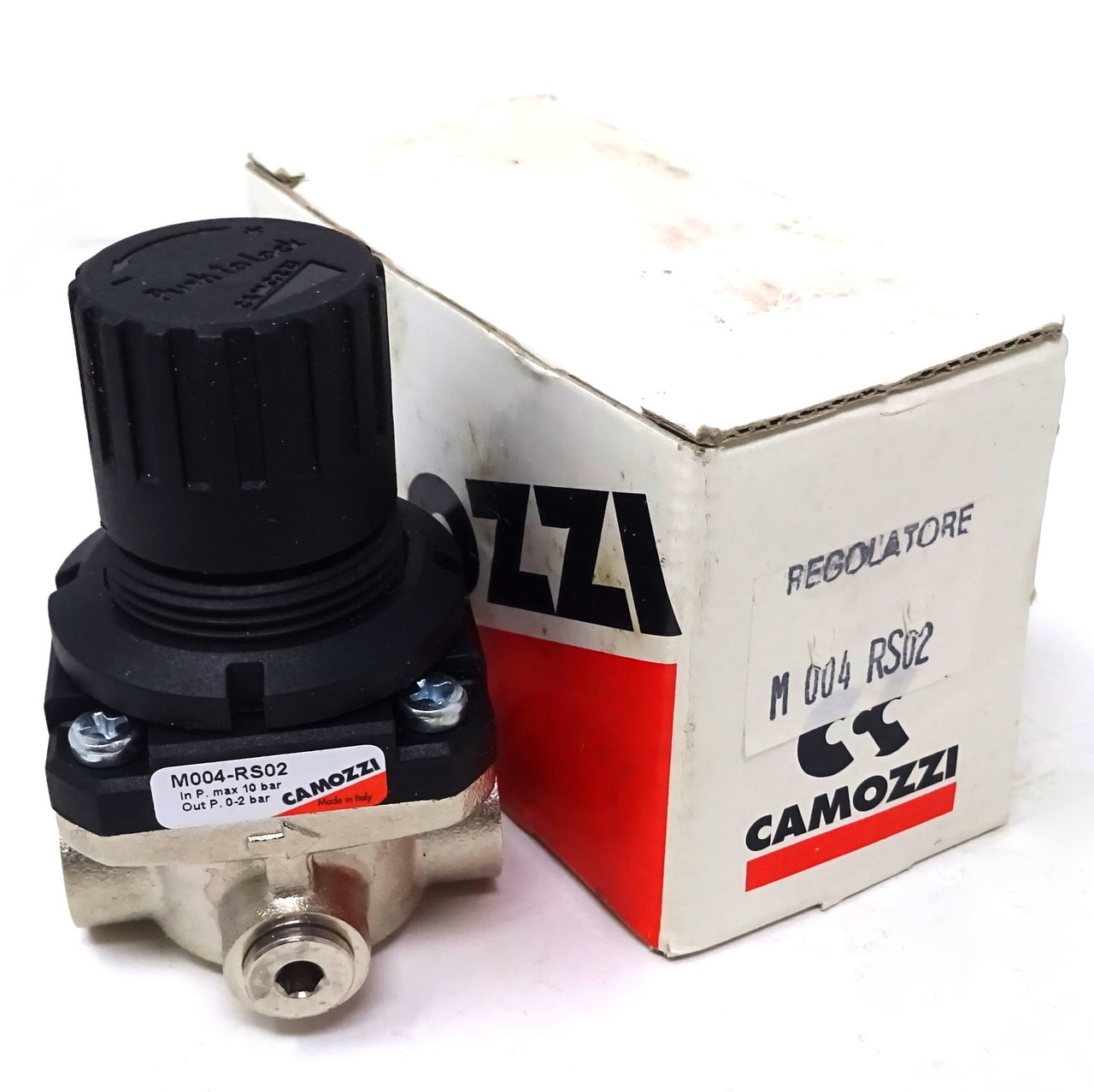 Pressure regulator M004-RS02 Camozzi 0-2bar *Pre-set* - Axxa - Motor ...
