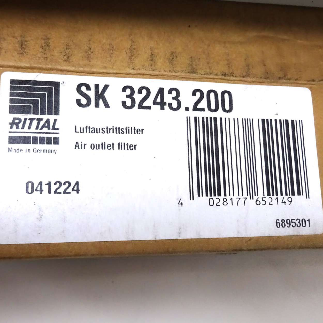 Air Outlet Filter SK3243.200 Rittal 041224 - Axxa - Motor Control ...