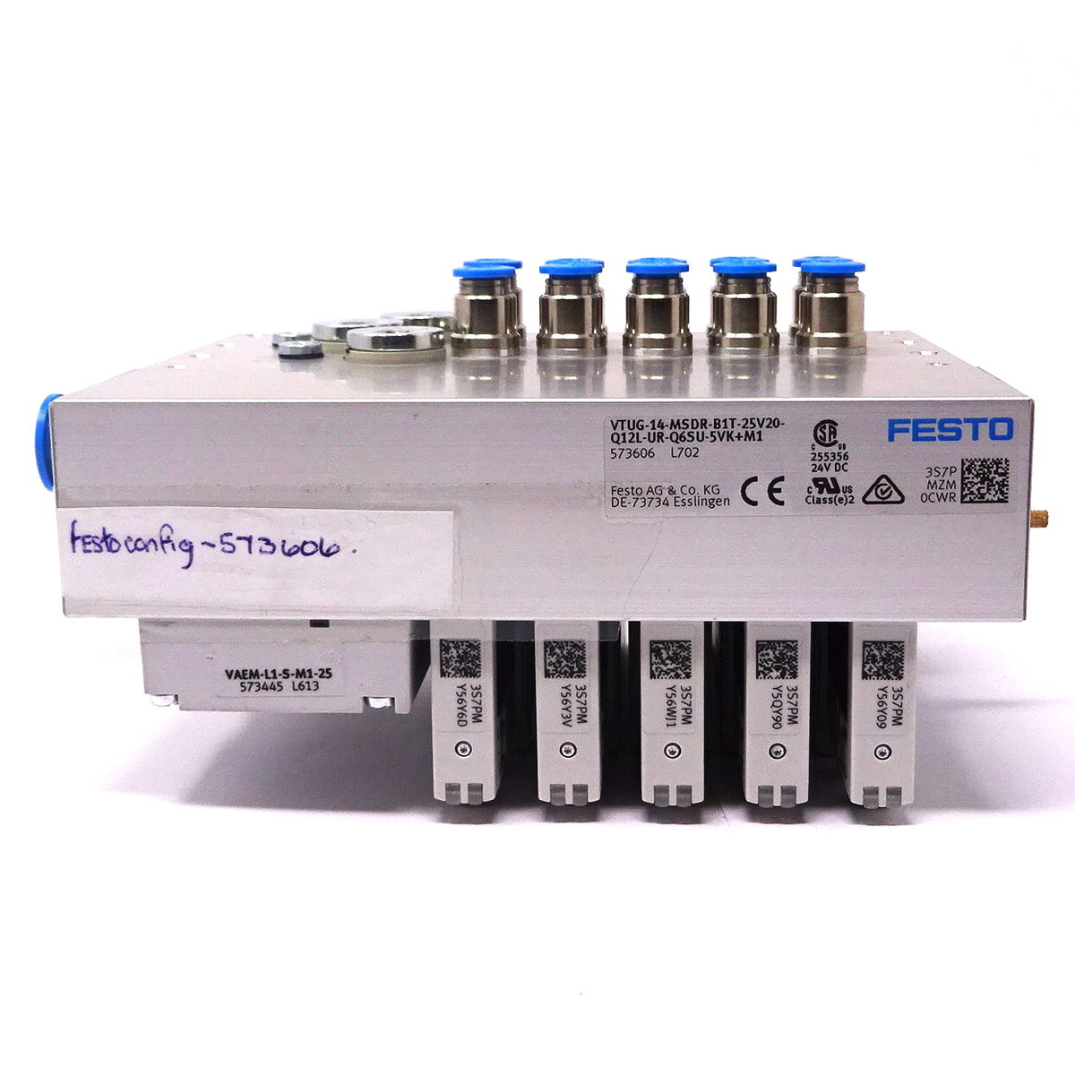 Valve Terminal VTUG-14-MSDR-B1T-25V20-Q12L-UR-Q6SU-5VK+M1 Festo 573606 ...
