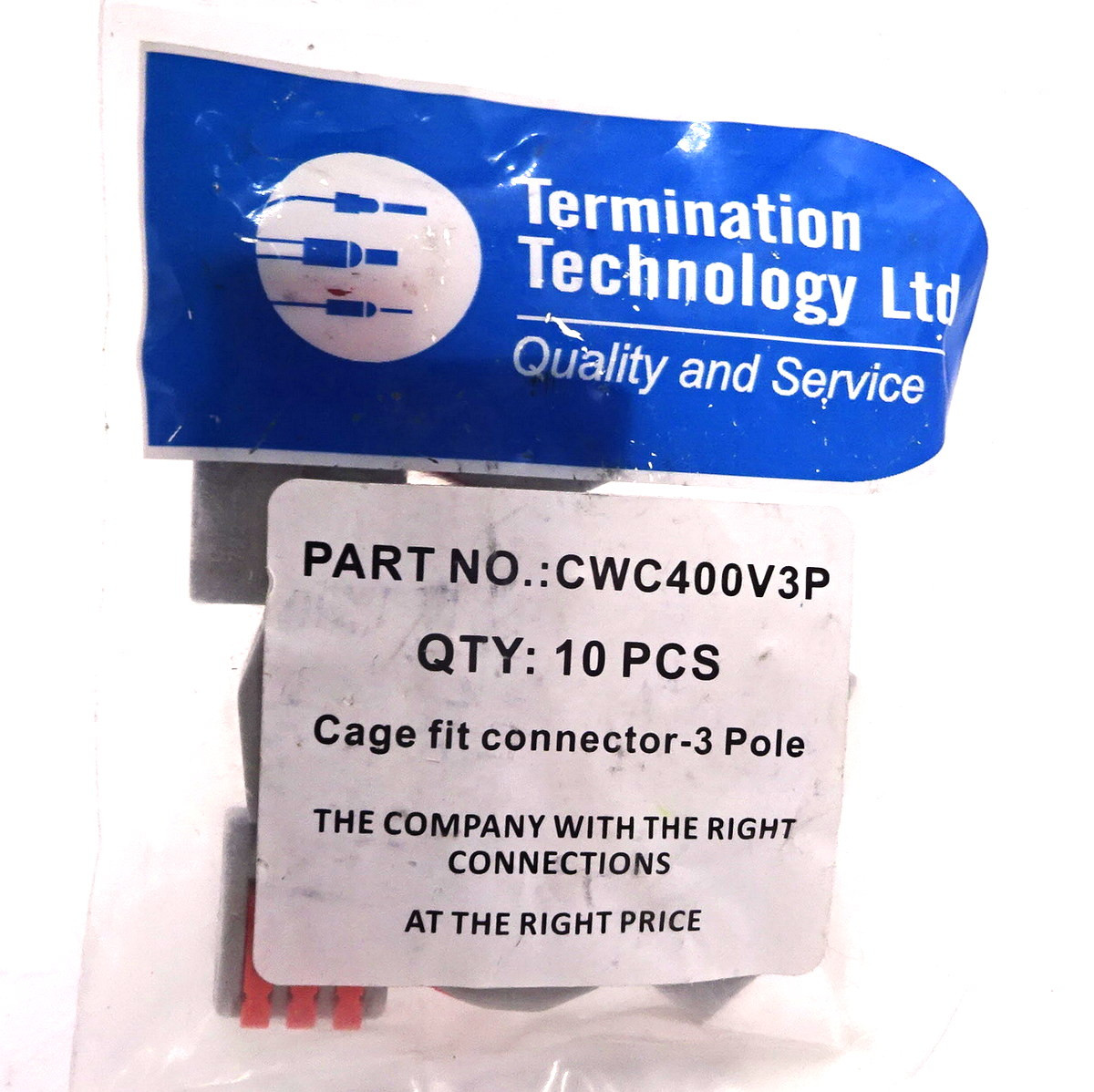 Lever Connector CWC400V3P Termination Technology 3P 400V 32A *Pack of ...