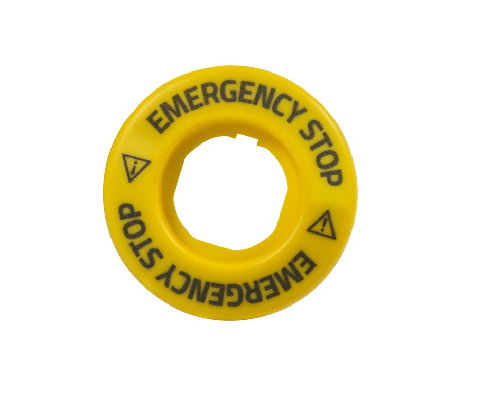 Illuminated 60mm Emergency Label BET60LED2 EMAS - Axxa - Motor Control ...