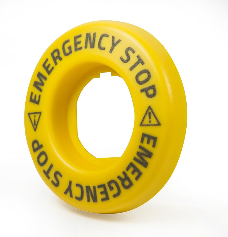 Illuminated 60mm Emergency Label BET60LED2 EMAS - Axxa - Motor Control ...