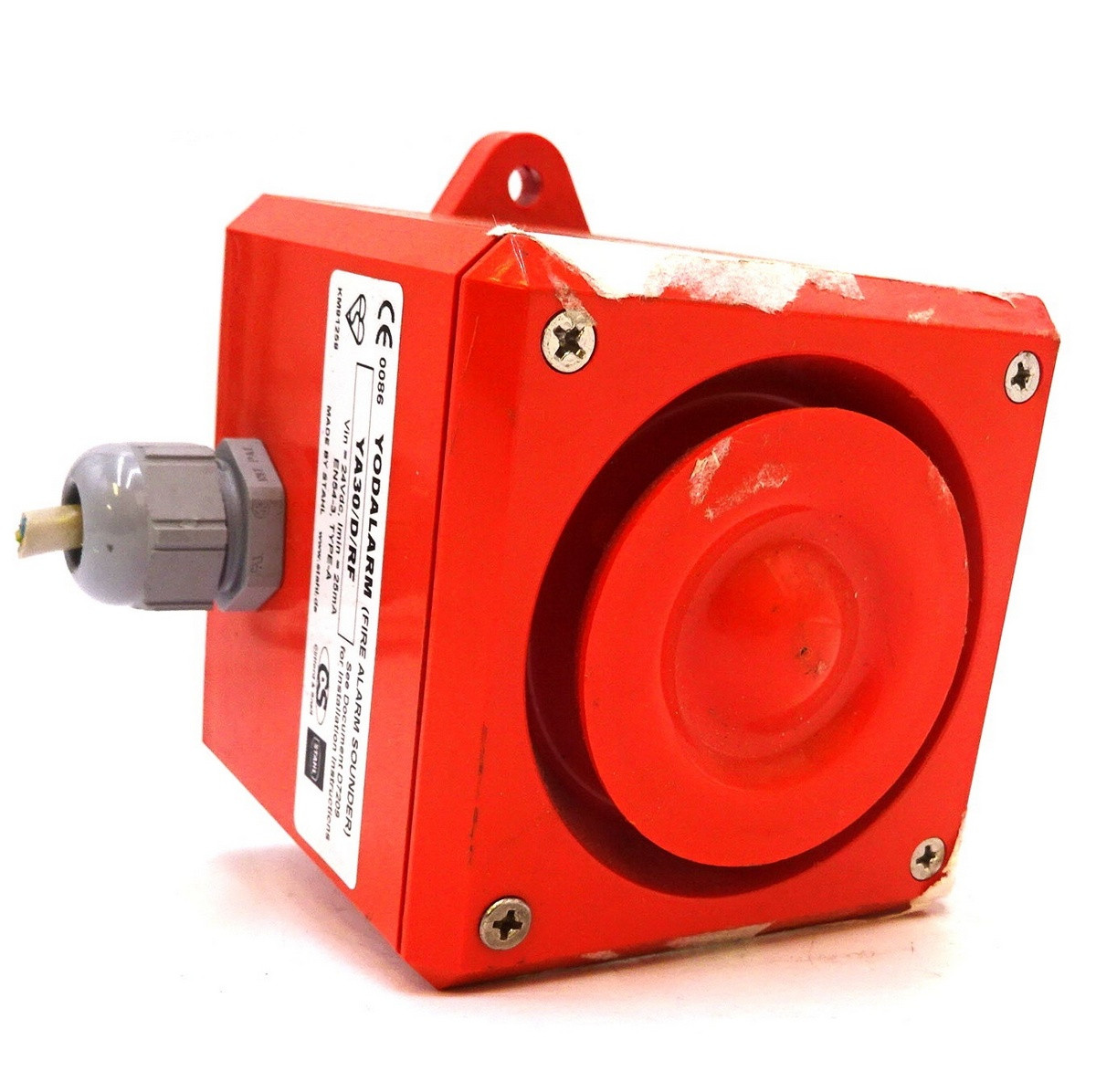 Fire Alarm Sounder YA30/D/RF Stahl 24VDC 25mA *Used* - Axxa - Motor ...