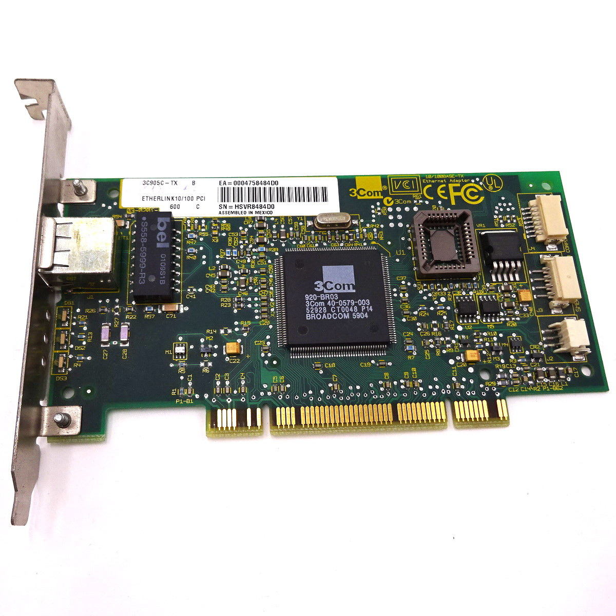 Etherlink PCI Card 3C095C-TX 3Com 10/100 Mbps 3C905CTX *New* - Axxa ...