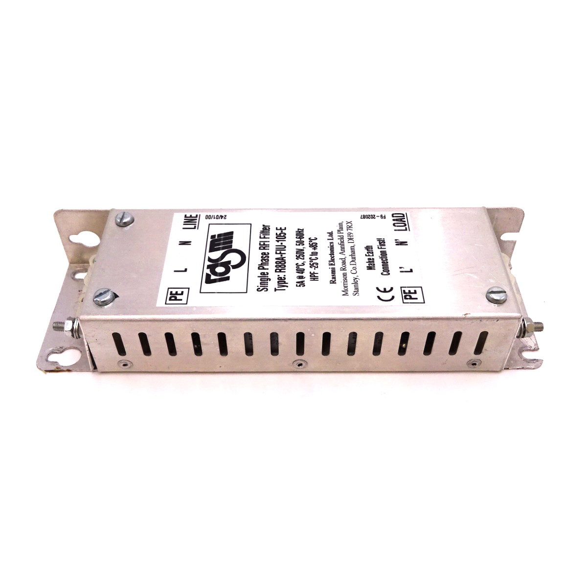 RFI Filter R88A-FIU-105-E Rasmi Electronics 1PH 250VAC 50/60Hz 5A ...