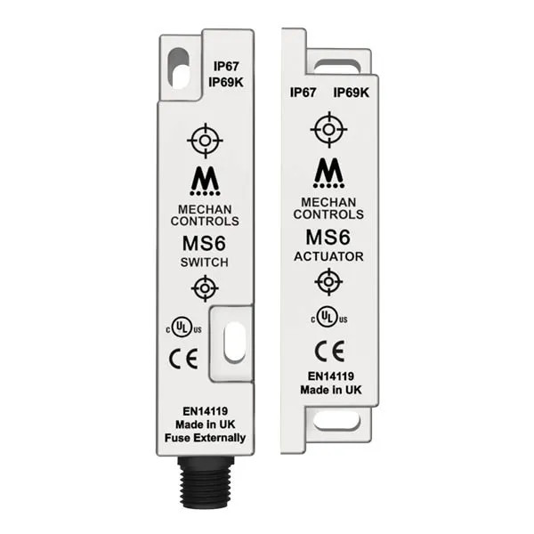 Mechan Controls MS6-SS-20-DC-QD05 MAGNASAFE SAFETY SWITCH & ACTUATOR ...