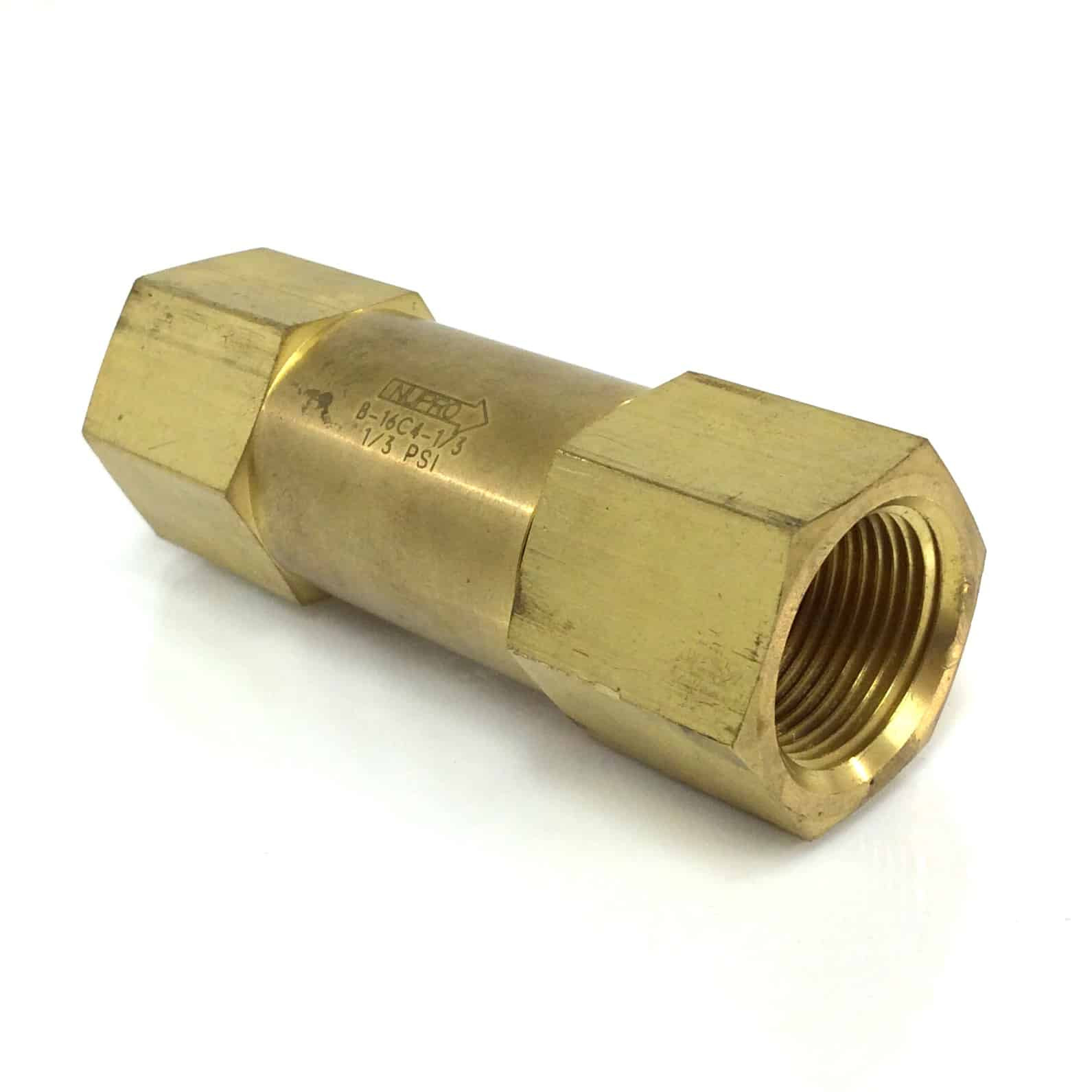 Brass Poppet Check Valve B16C41/3 NuproSwagelok B16C413 *New