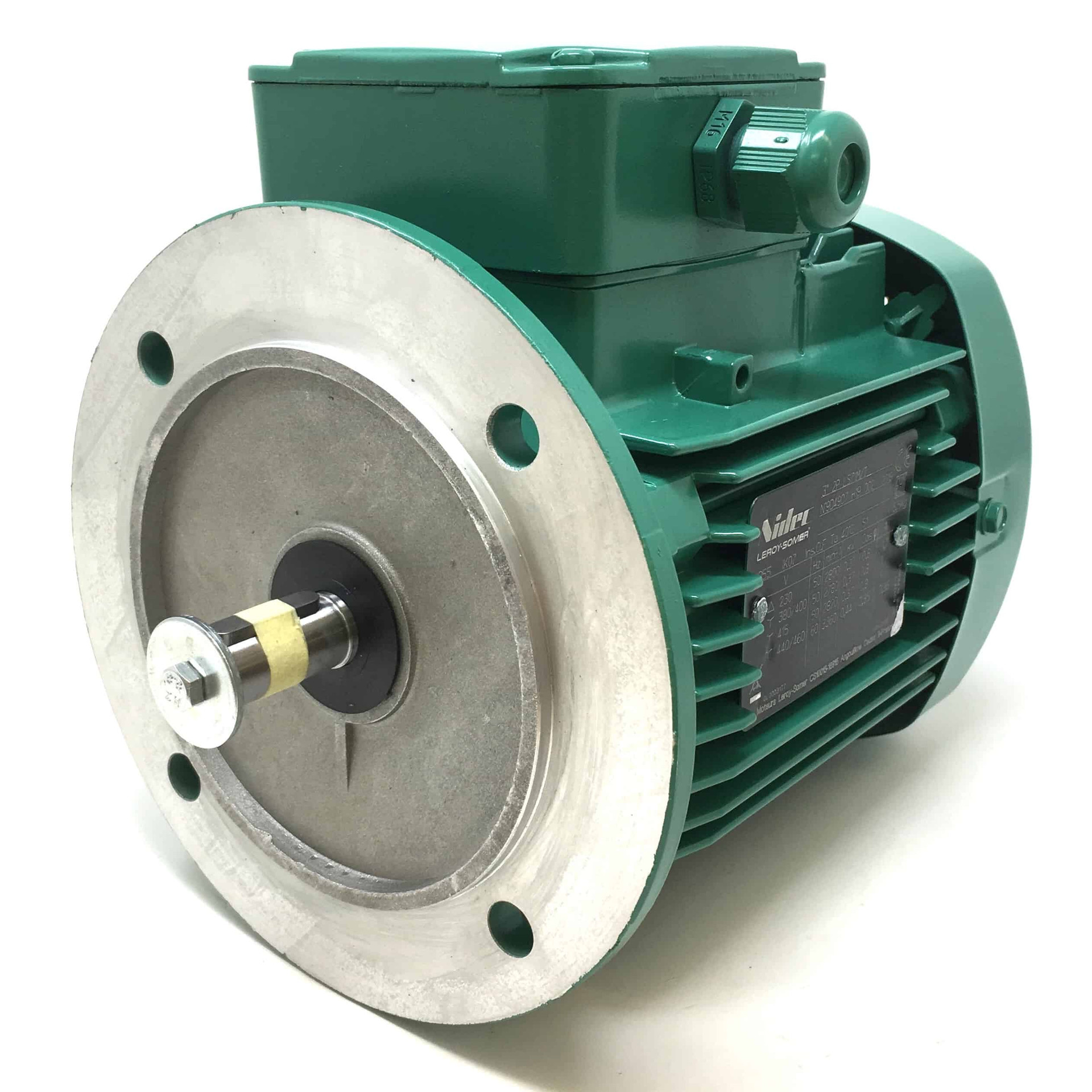 3Ph AC Motor LS71 LeroySomer, 0.37kW 230/400VAC, 2Pole 2780rpm, B5 flange mount, NIE 1866587