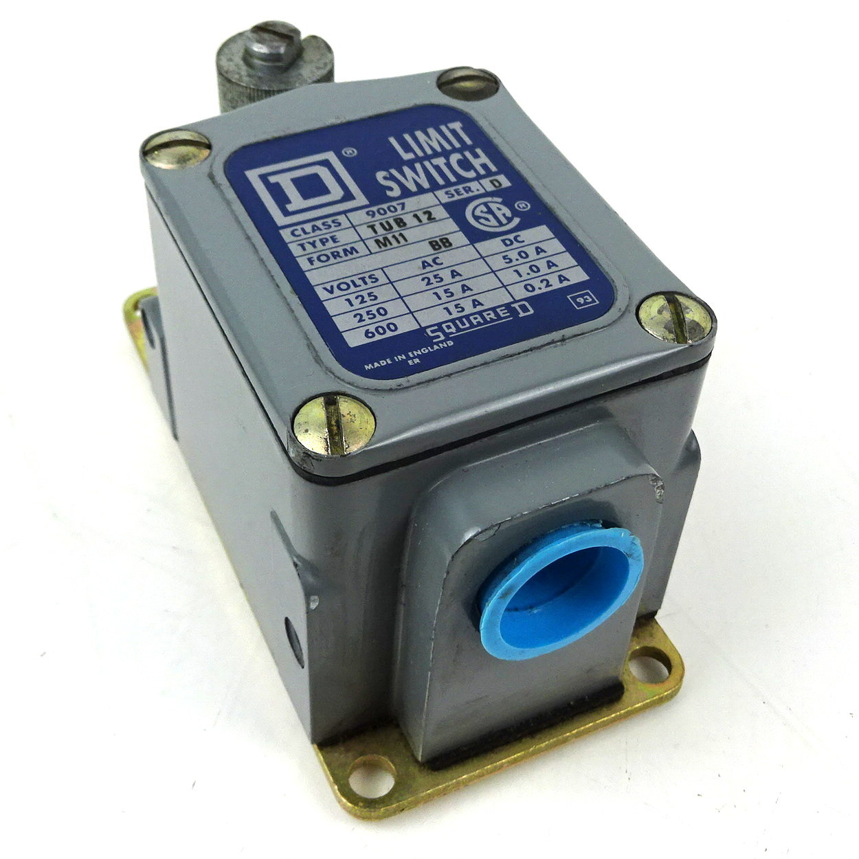 Heavy Duty Limit Switch 9007-TUB-12-M11 Square D 9007TUB12M11 *New ...