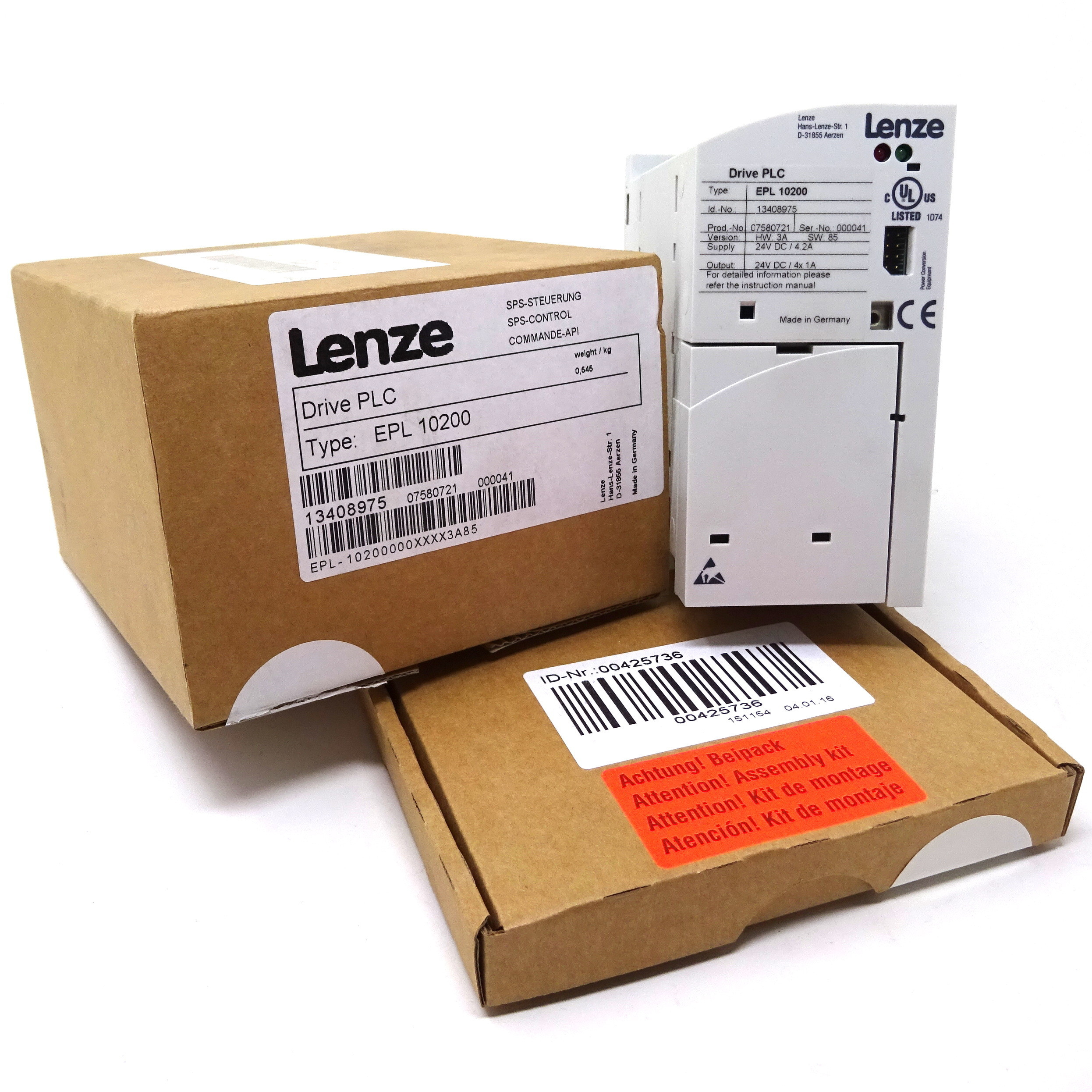 Drive PLC EPL10200 Lenze 07580721 3A 85 24VDC 4.2A Axxa Motors