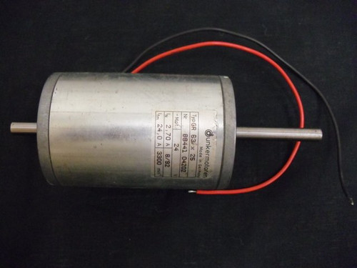 Motor GR63X25 Dunkermotoren 24VDC 3300rpm 2.7A 2 wire GR-63X25 USED UNIT