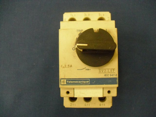Motor circuit Breaker Telemecanique GV2-L07 USED UNIT