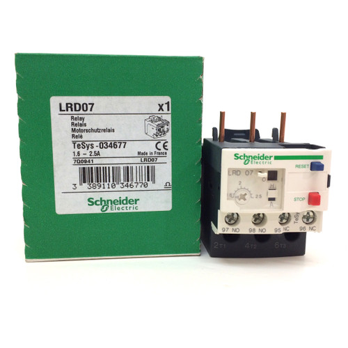 Overload Relay LRD07 Schneider 1.6-2.5A