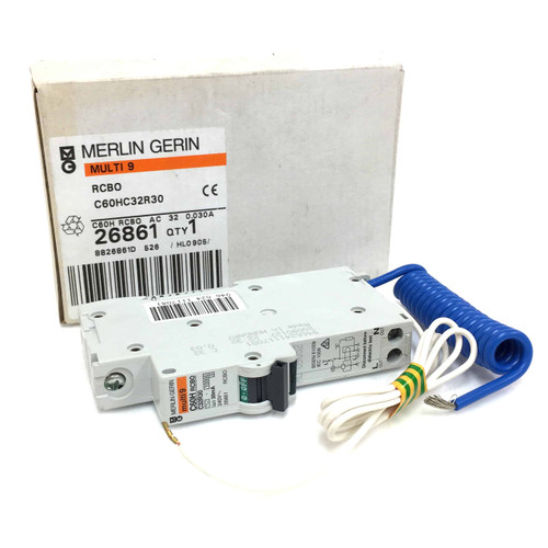 multi9 RCBO C60HC32R30 Merlin Gerin 30mA 240VAC C60H-C32R30 26861