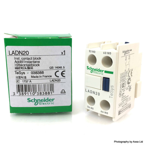 Auxilary Contact Block LADN20 Schneider 2NO 038388