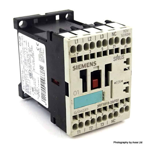 Contactor 3RT1015-2AF02 Siemens 110VAC 3kW 3RT10152AF02