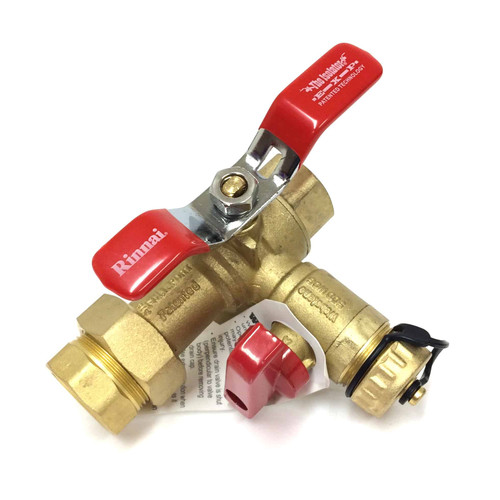 Valve 500W06-R Rimmai Brass 3/4&quot; &amp;1/2 &quot;Ports Red Webstone 500-W06-R *New*