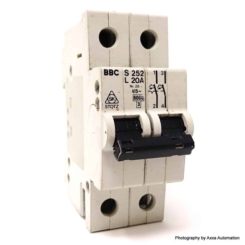 2P Circuit Breaker S252-L20A ABB 20A S252L20A *NEW*