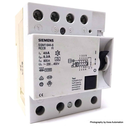 Circuit Breaker RCCB 5SM1644-6 Siemens 40A 0.3A 5SM16446 *NEW*