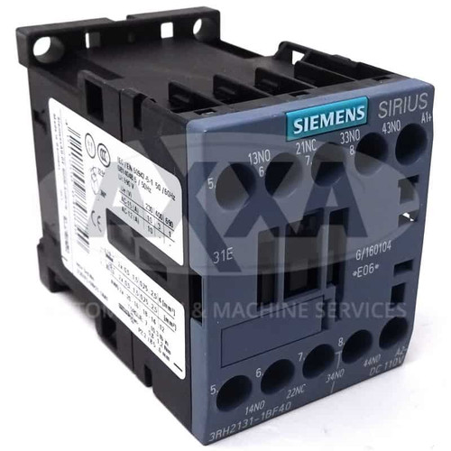 Contactor Relay 3RH2131-1BF40 Siemens 110VAC 3NO/1NC 3RH21311BF40