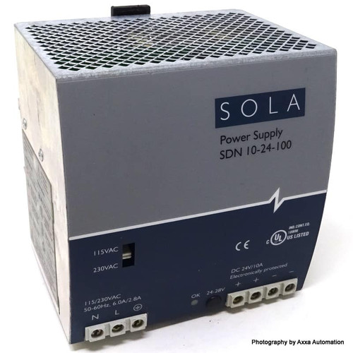 Power Supply Unit SDN10-24-100 Sola 115/230VAC SDN1024100 *Used*