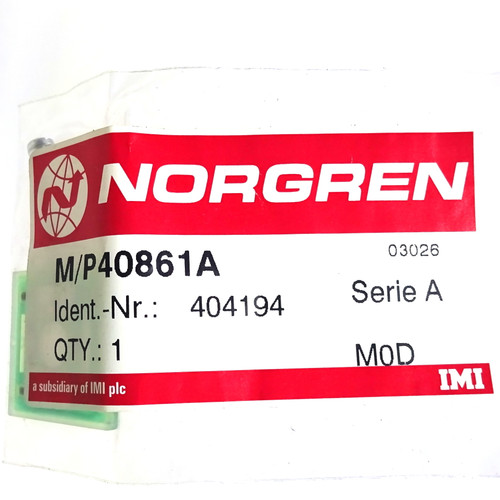 Light Emitting Gasket M/P40861A Norgren MP40861A