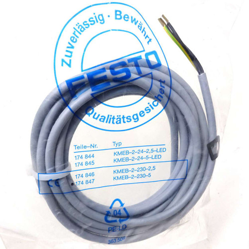 Cable KMEB-2-230-B Festo with Socket