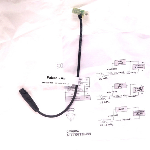 Switch Sensor 949-000-302 Fabco-Air 5-120VAC/DC 0.03A