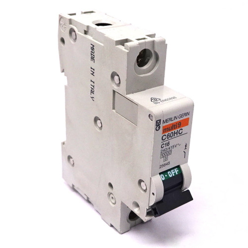 1P Circuit Breaker C60HC-C16-25645 Merlin Gerin 16A C-Curve *New*