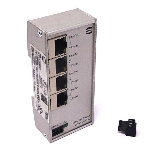 Ethernet Switch eCon 2040-A Harting 3Port 12-30VAC 100mA @ 24VAC *New*