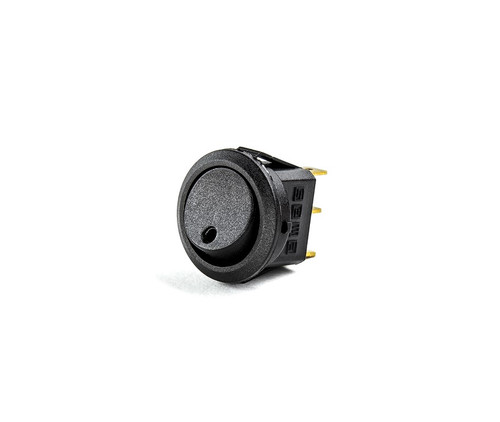 ROCKER SWITCH BLACK BODY ONE BUTTON BLACK