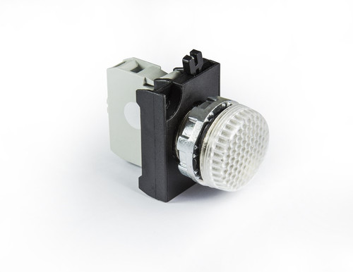 C SIGNAL LAMPS WITH CONTACT BLOCK WHITE LED 100-250 V AC/DC WITH NUT