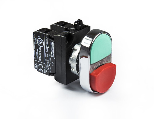 CM DOULE HEAD HIGH POS. WITH ADAPTOR 1NO+1NC RED-GREEN