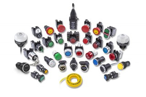 Metal Extended Push Button Yellow With Nut