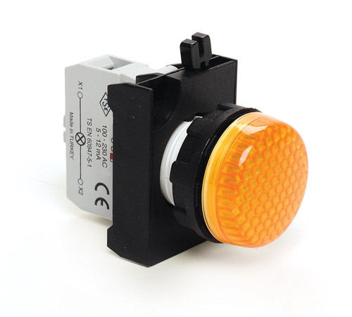 CP SIGNAL ARMATURE WITH YELLOW LED 100-230 V AC