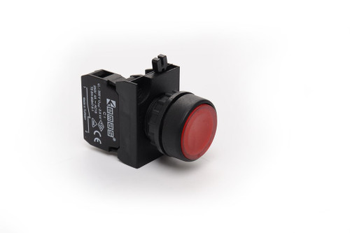 CP PUSH BUTTON WITH ADAPTER START RED