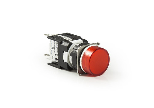 D SERIES 16MM ROUND LED 24V RED SIGNAL LAMP