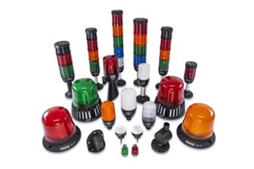 50mm Light Tower Red, Yellow, Green, Blue, 24VAC/DC, Non Flashing, 500mm Adjustable Base