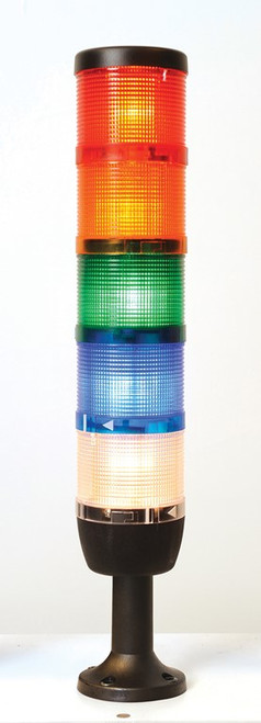 70mm 220V LED 110mm Plastic Base 5 Modules Light Tower