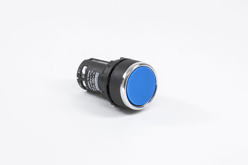 MB SERIES FLUSH PUSH BUTTON BLUE 1NO+1NC