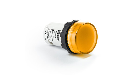 MONOBLOCK SIGNAL LAMP 24V AC/DC FLAT GLASS YELLOW MONOBLOCK SIGNAL LAMP 24V AC/DC FLAT GLASS YELLOW